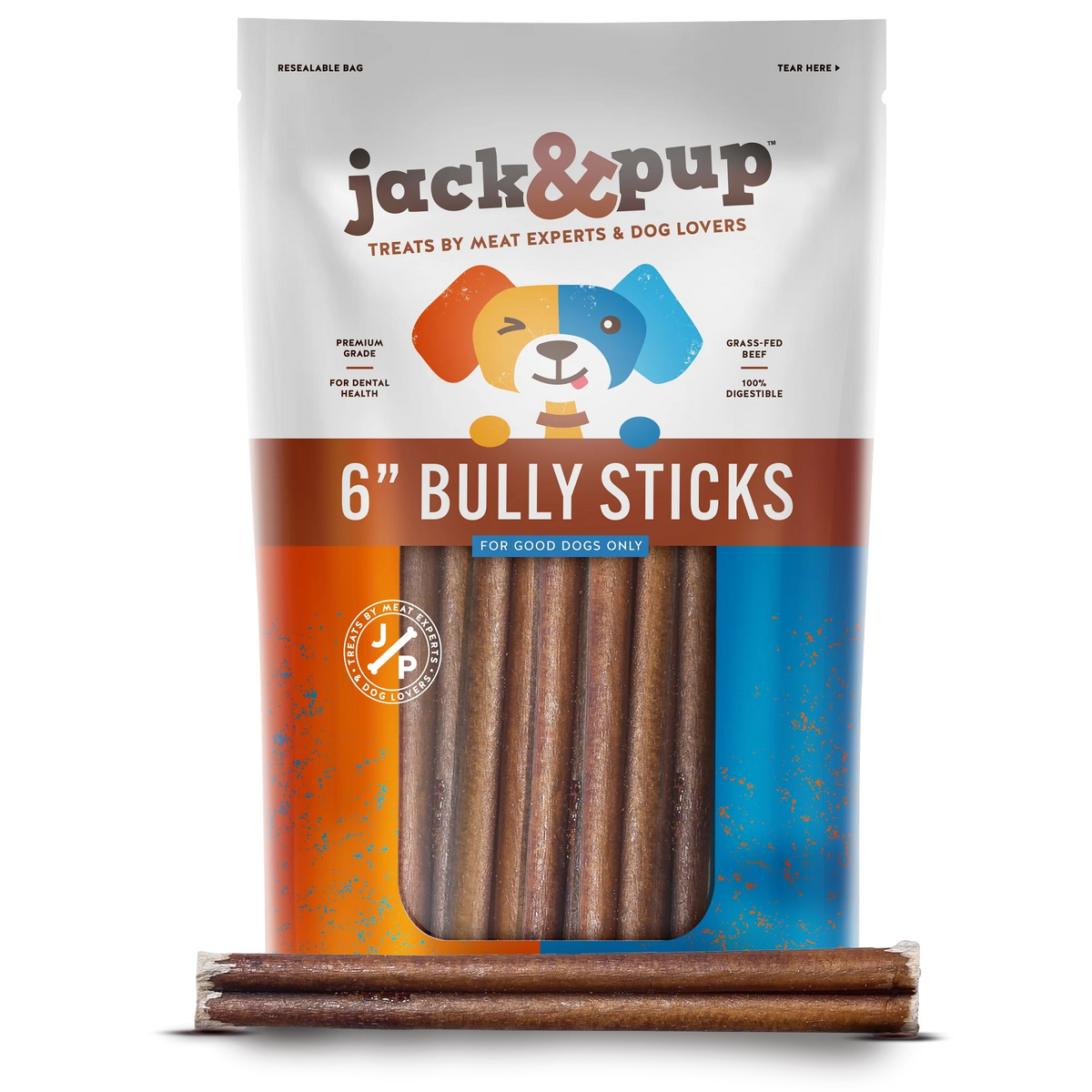 Odor Free Bully Sticks 6 Inch Standard