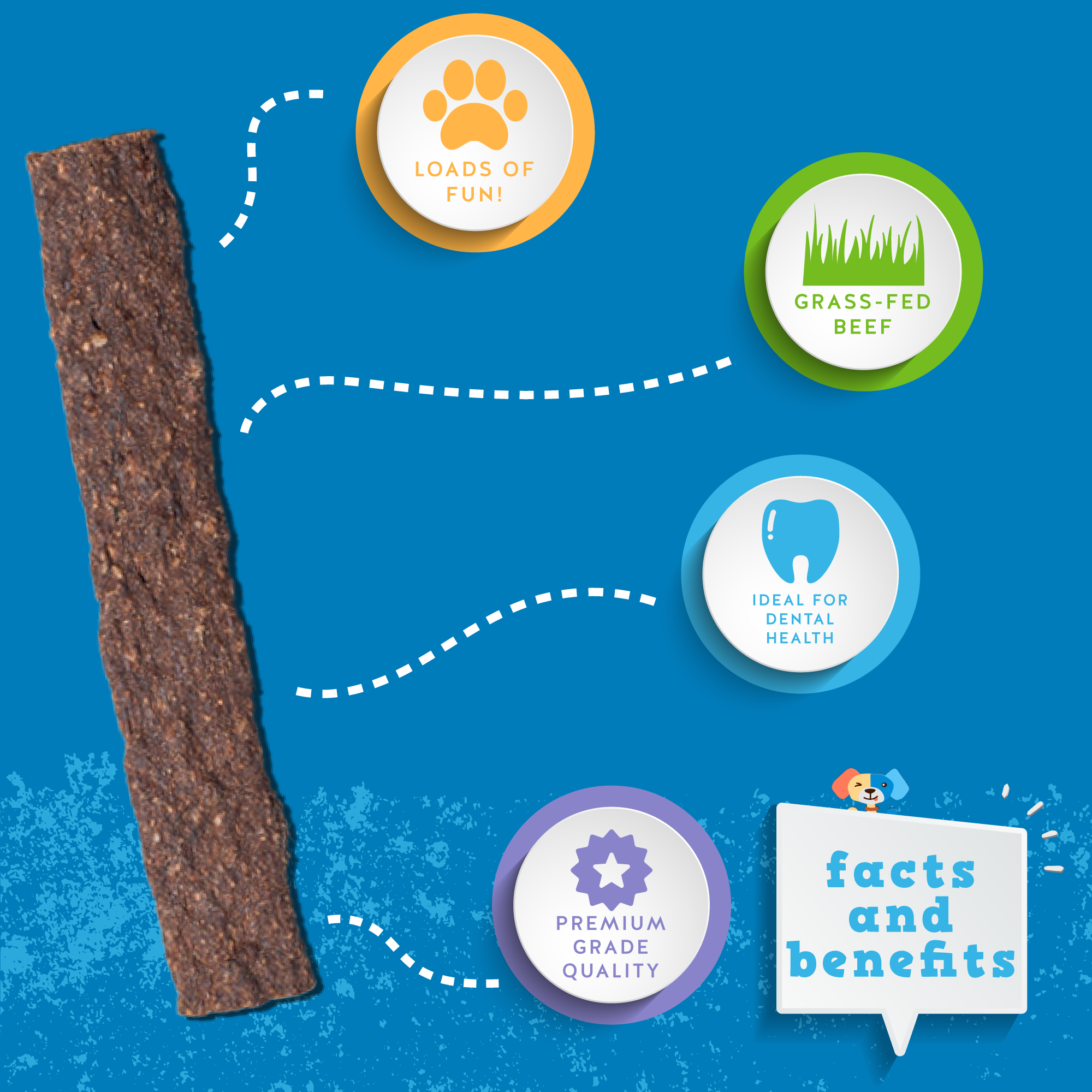 Bully Stick Jerky - Jack&Pup