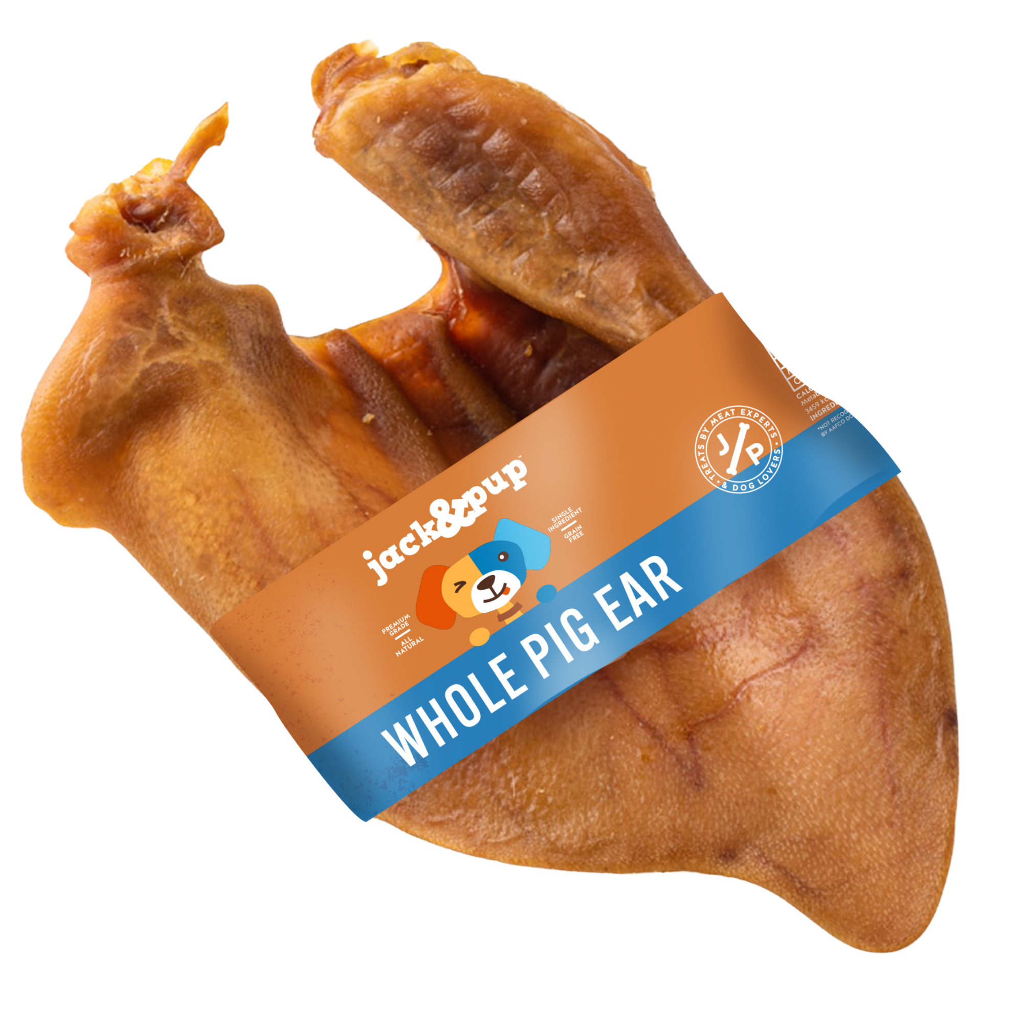 Whole All-Natural Pig Ear Dog Chews - Jack&Pup