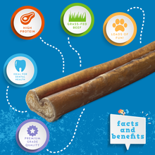 Load image into Gallery viewer, Odor Free Bully Sticks - 12 Inch Thick