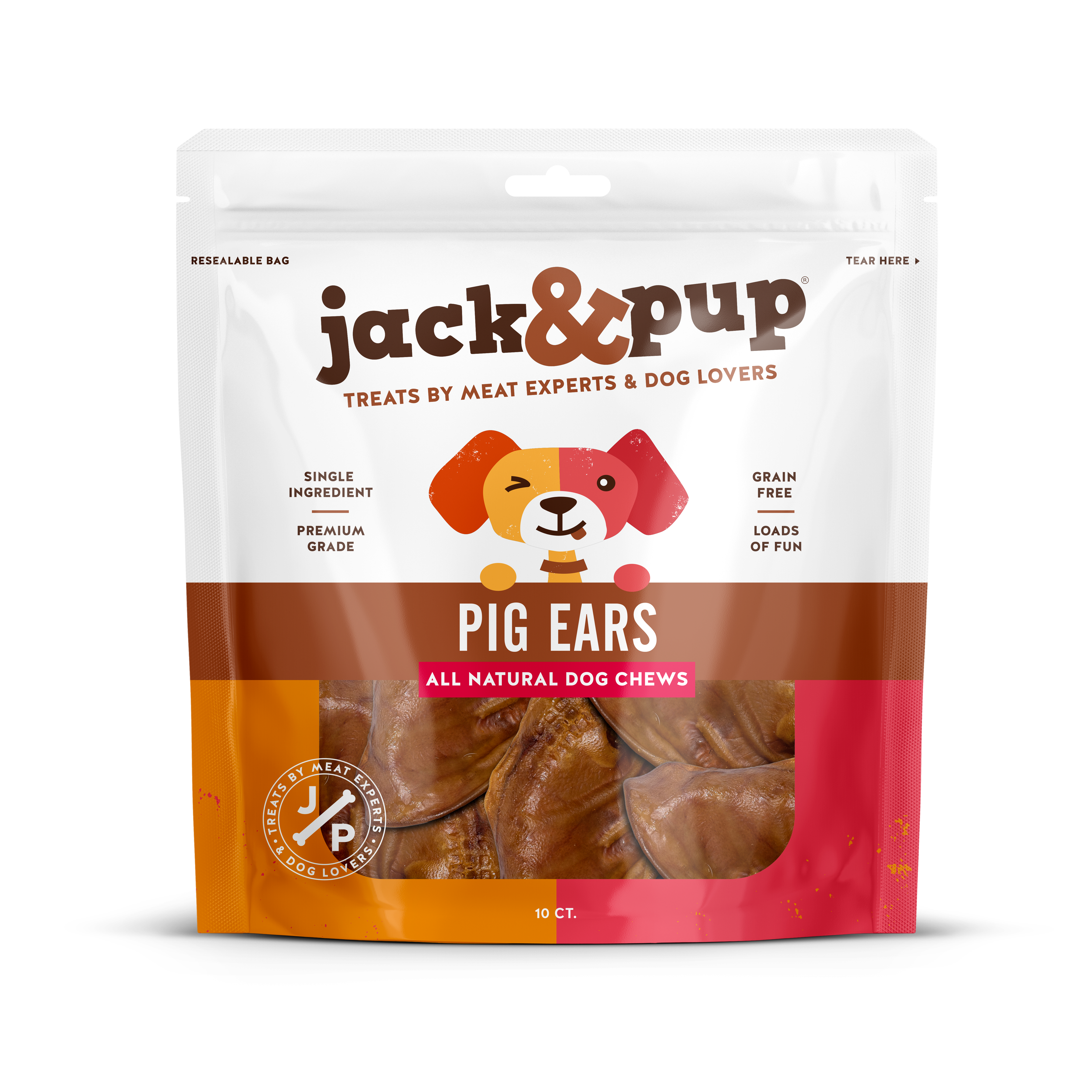 Whole All-Natural Pig Ear Dog Chews