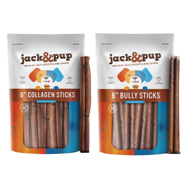 6"  Collagen + Bully Bundle - Light/Moderate Chewers