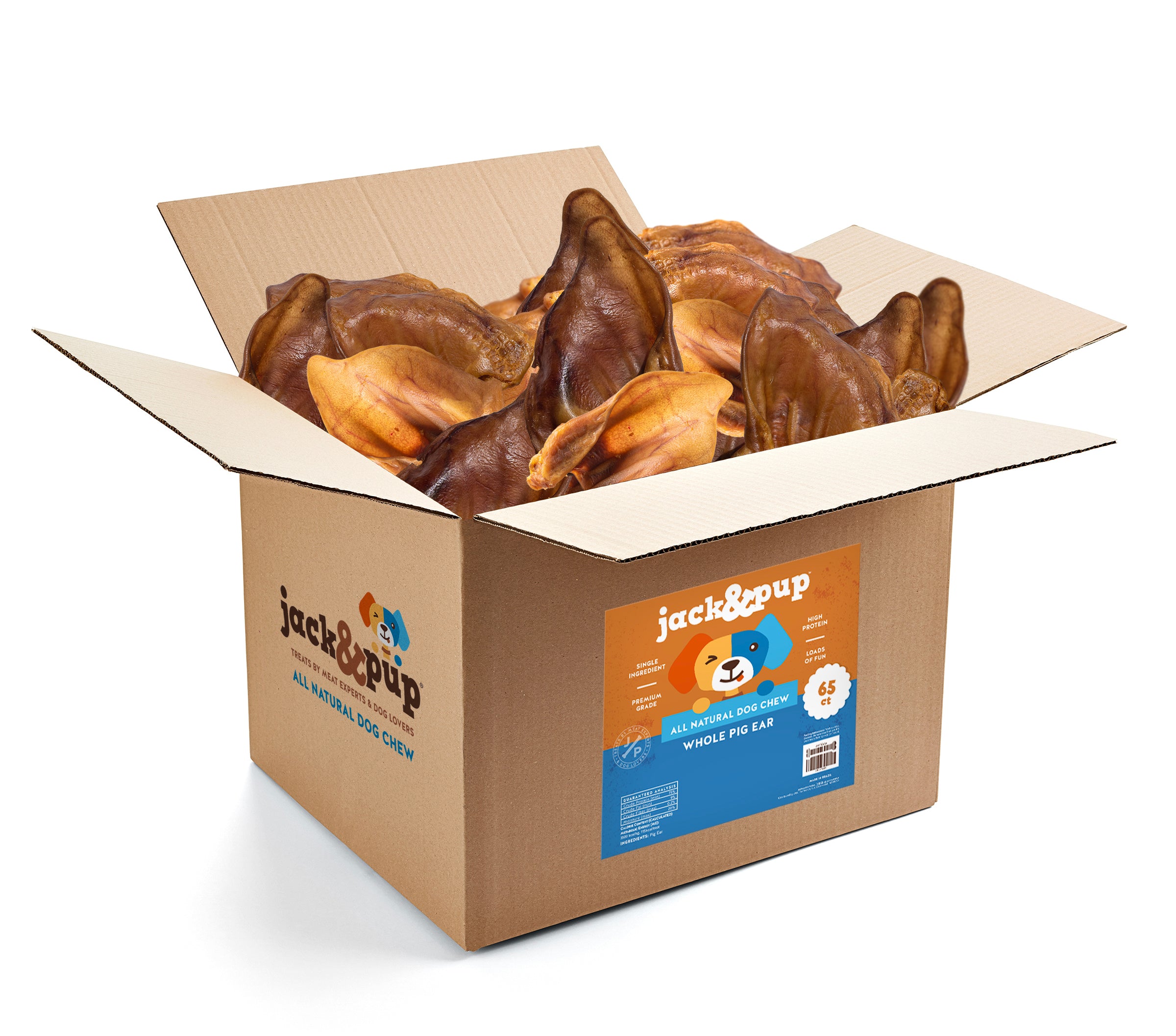 Whole All-Natural Pig Ear Dog Chews