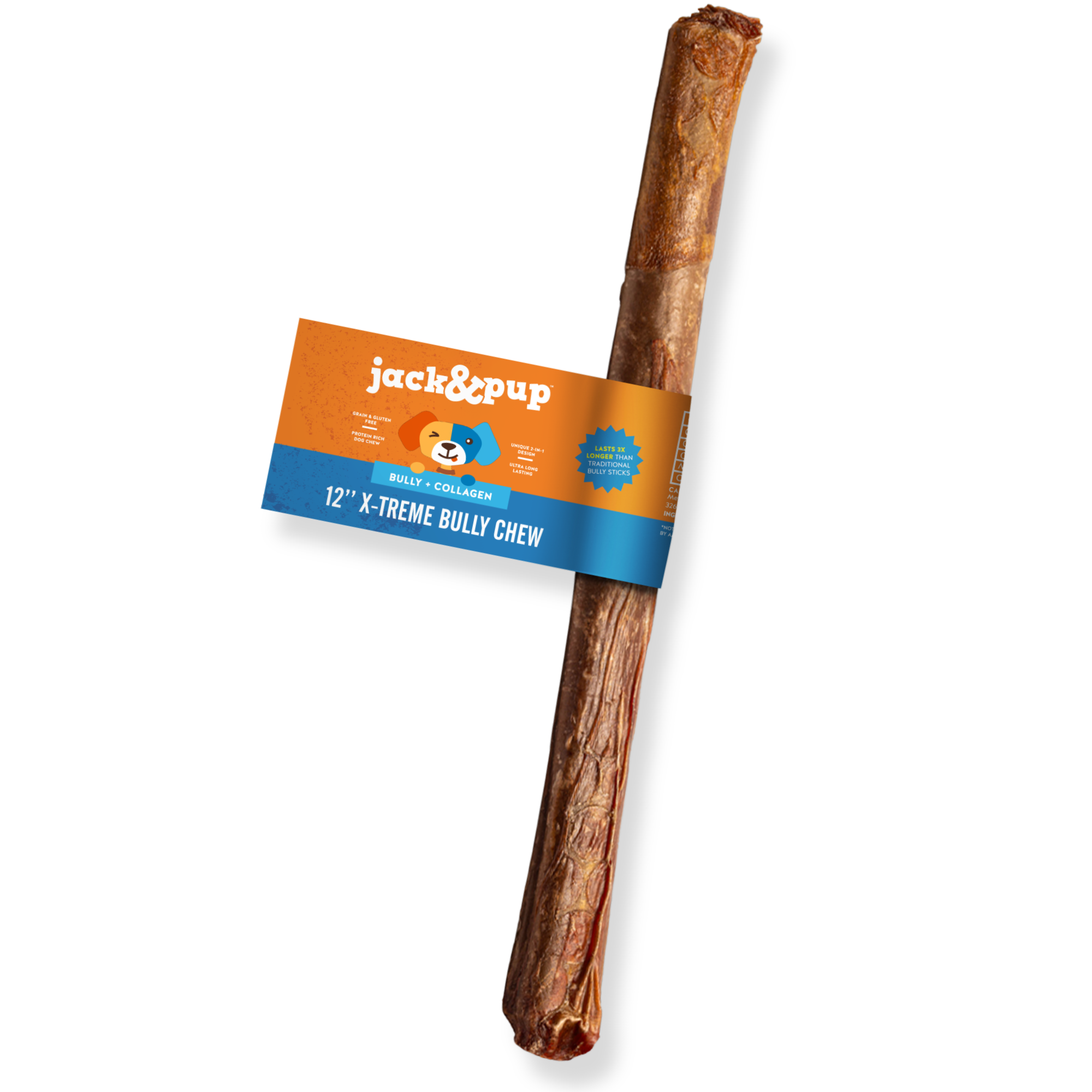 12-Inch X-treme Bully Stick - Jack&Pup