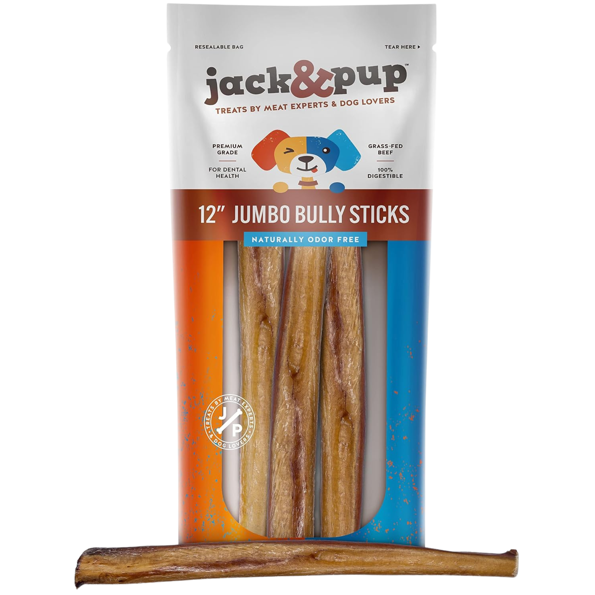 12-Inch Jumbo Bully Stick - Jack&Pup