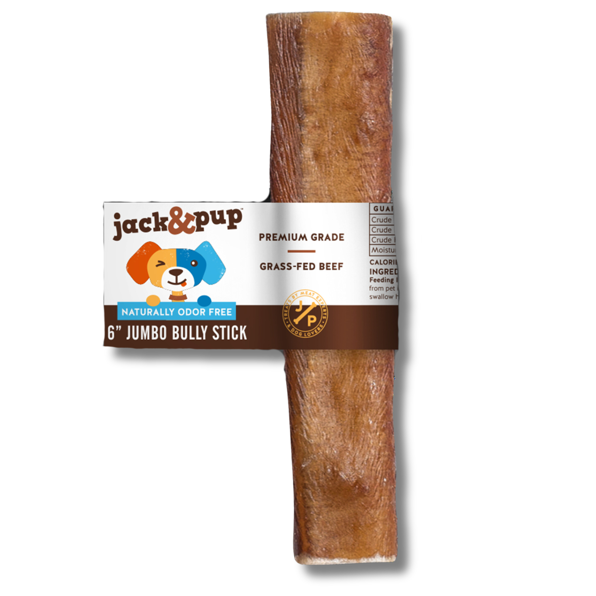 6-Inch Jumbo Bully Stick - Jack&Pup