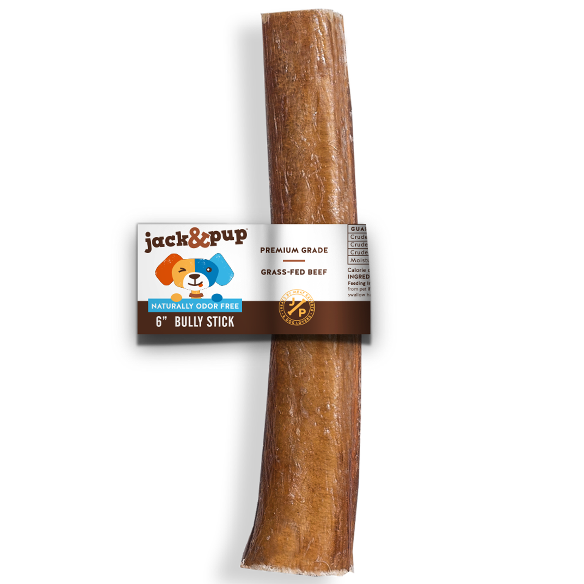 6-Inch Standard Bully Stick - Jack&Pup