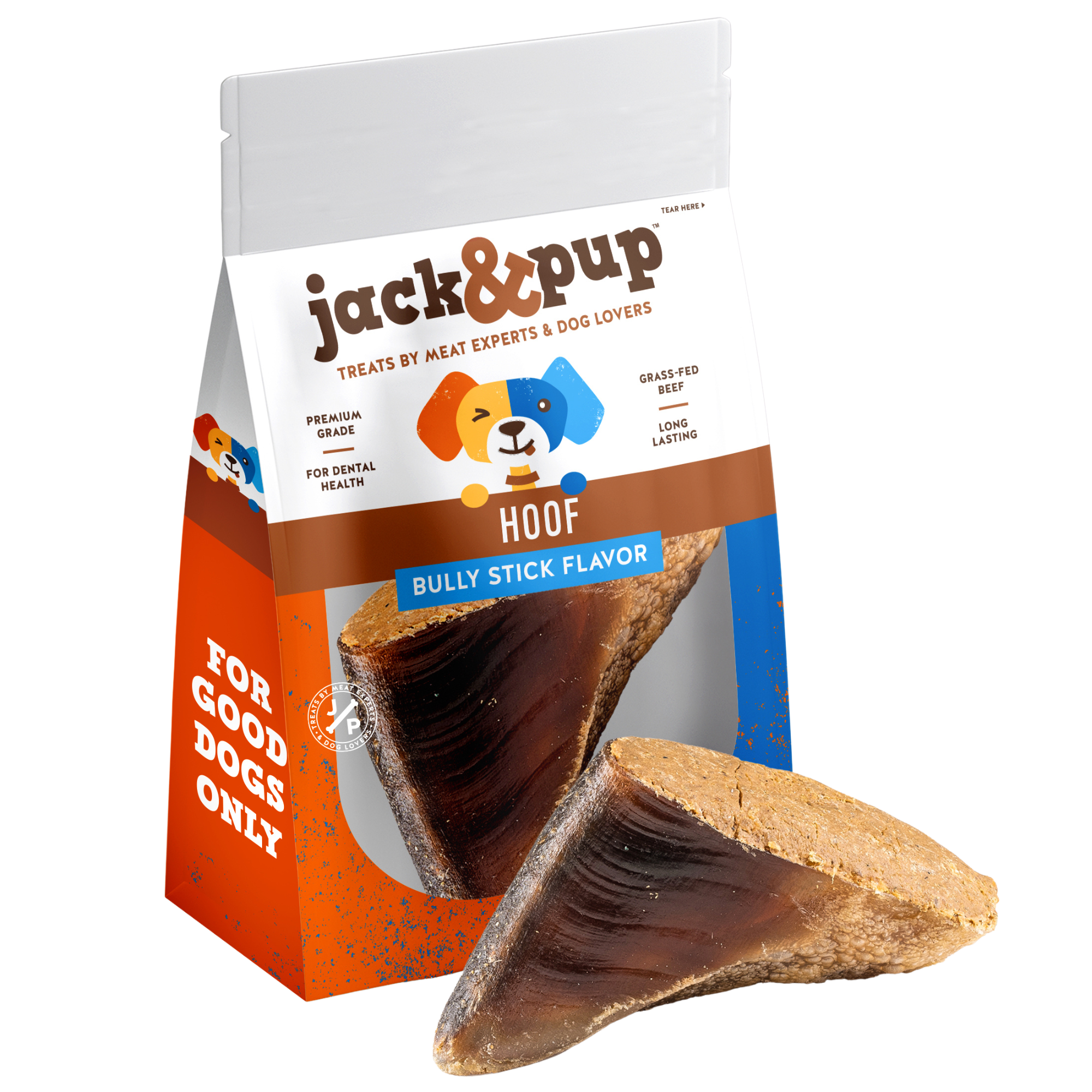 Bully Stick Stuffed Cow Hooves - Jack&Pup