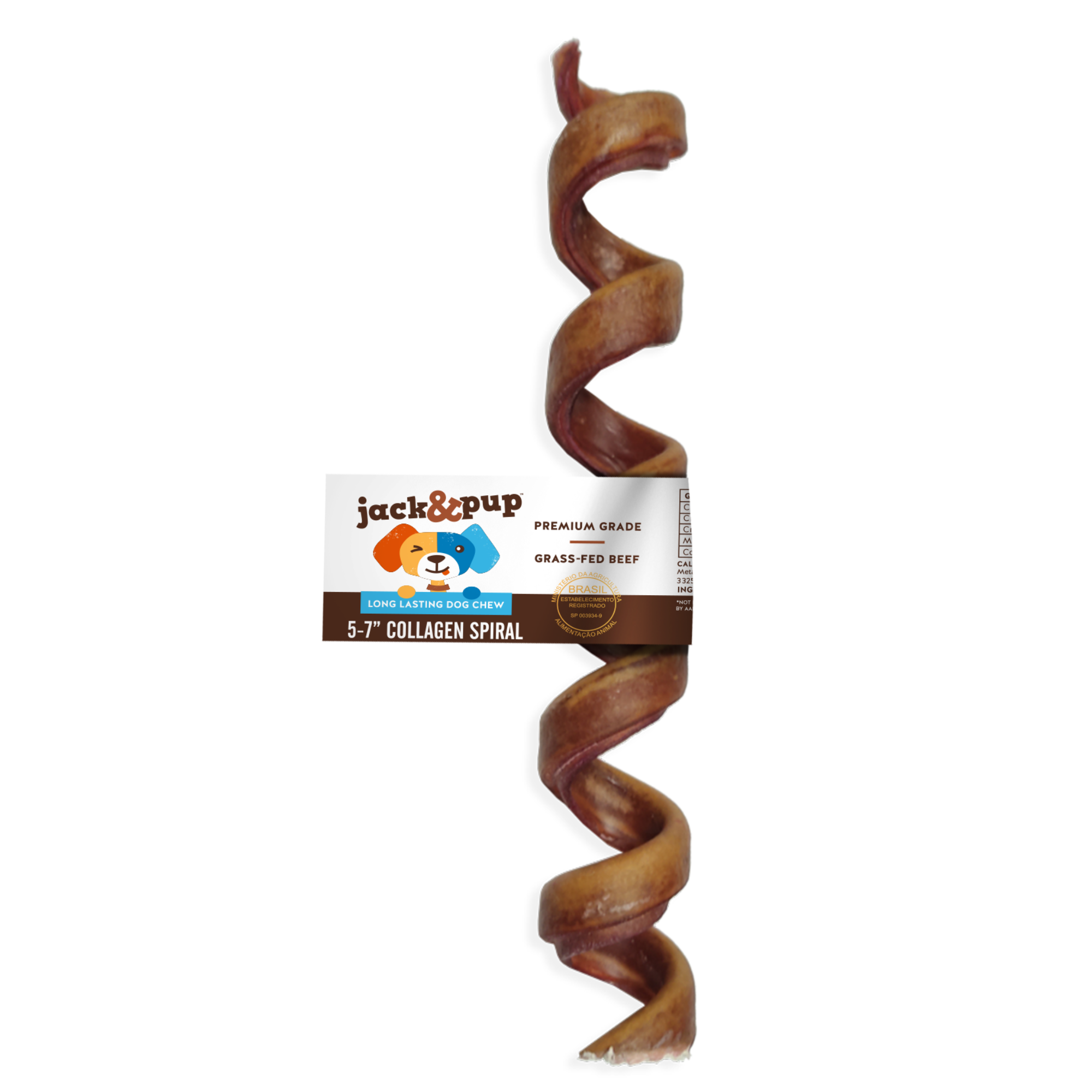 Spiral Collagen Sticks - 6 Inch - Jack&Pup