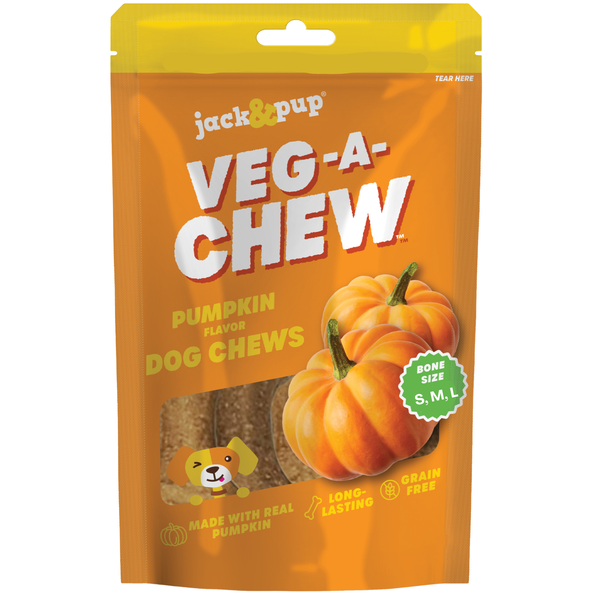 Pumpkin Veg-A-Chew - Jack&Pup