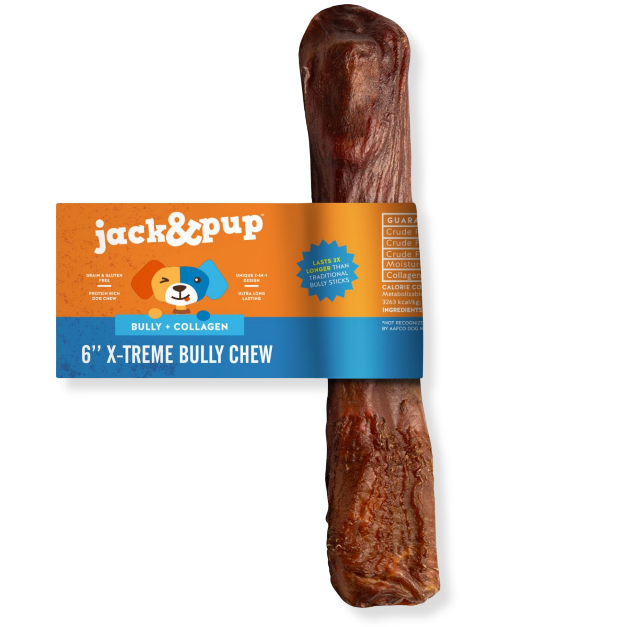 6-Inch X-treme Bully Stick - Jack&Pup